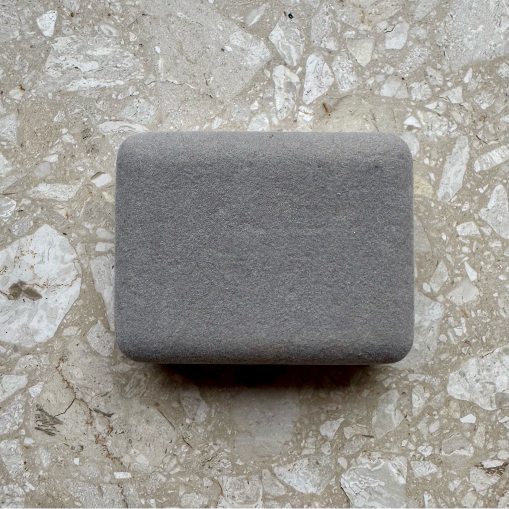 Vintage Gray Velvet Travel Jewelry Presentation Box Vintage Gray Velvet Travel Jewelry Presentation Box